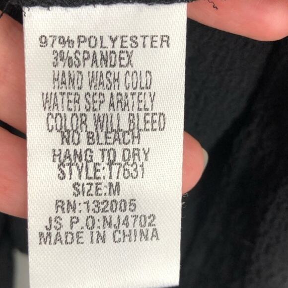 Entro Black Floral Embroidered Sleeveless Peplum Tunic Tank Top Medium - Picture 7 of 8